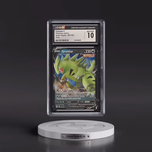 2021 Battle Styles #097/163 Tyranitar V - Holo (CGC 10 GEM MINT)