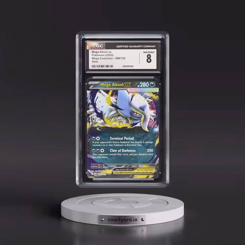 2025 Mega Evolution - MEG EN #086/132 Mega Absol ex - Holo (CGC 8 NM-MT)