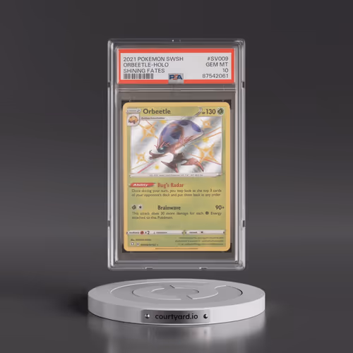 2021 Pokémon Sword & Shield Shining Fates #SV009 Orbeetle - Holo (PSA 10 GEM MINT)