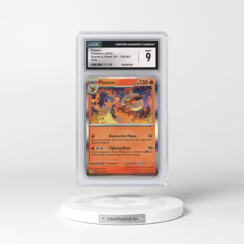 2023 Scarlet & Violet 151 - MEW EN #136/165 Flareon - Holo (CGC 9 MINT)