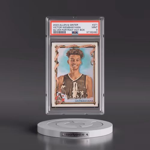 2023 Topps Allen & Ginter #271 Victor Wembanyama - Silver Portrait Hot Box (PSA 9 MINT)