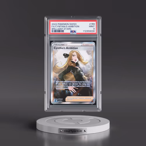 2022 Pokémon Sword & Shield Brilliant Stars #169 Cynthia's Ambition - Full Art (PSA 9 MINT)