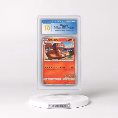 2019 Sword & Shield Promos #143/S-P Charizard - Pokémon Center Pack Purchase (CGC 10 PRISTINE)