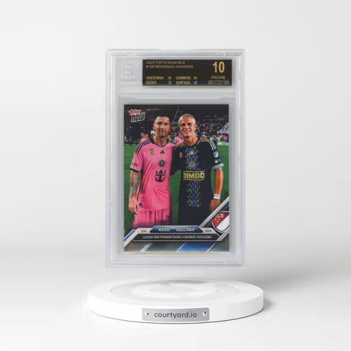 2024 Topps Now MLS #129 Lionel Messi/Cavan Sullivan/5002* (BGS 10 PRISTINE)