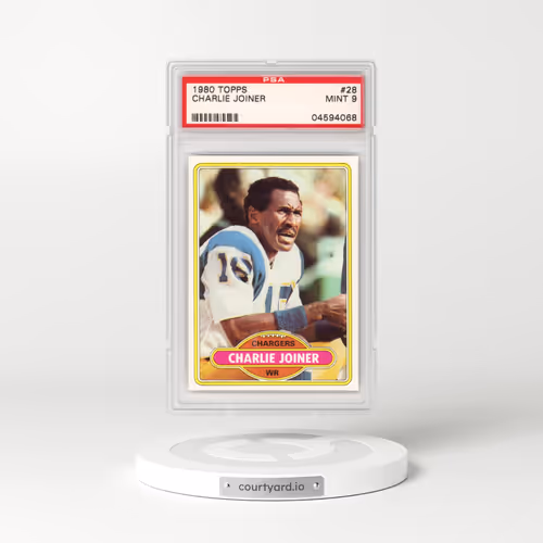 1980 Topps #28 Charlie Joiner (PSA 9 MINT)