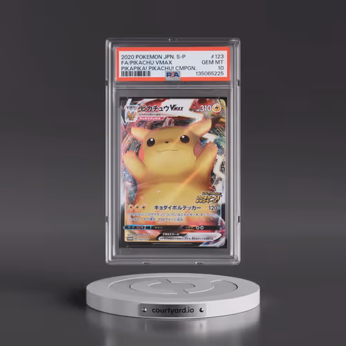 2020 Pokémon S Promo #123 Pikachu Vmax - Full Art Pikapika! Pikachu! Campaign (PSA 10 GEM MINT)