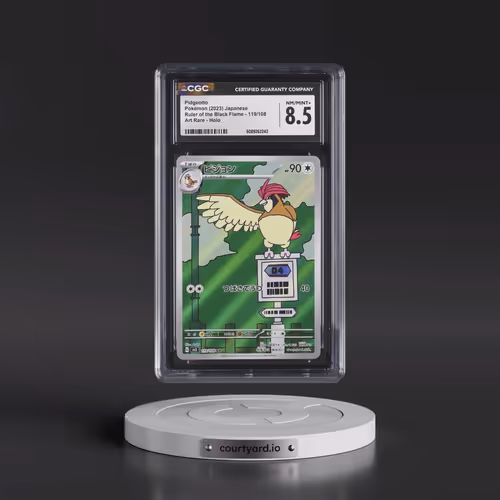 2023 Ruler of the Black Flame #119/108 Pidgeotto - Art Rare Holo (CGC 8.5 NM-MT+)