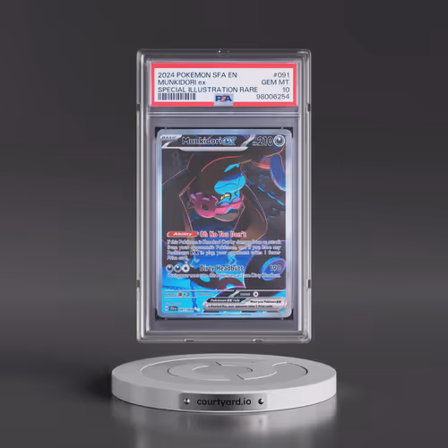 2024 Pokémon Sfa EN-Shrouded Fable #091 Munkidori EX - Holo Special Illustration Rare (PSA 10 GEM MI