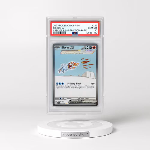 2023 Pokémon Obf EN-Obsidian Flames #222 Eiscue EX - Holo Special Illustration Rare (PSA 10 GEM MINT