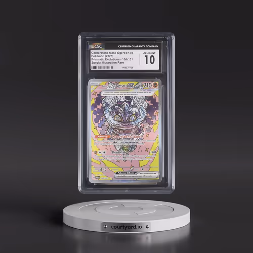2025 Pokémon Pre EN-Prismatic Evolutions #160 Cornerstone Mask Ogerpon EX - Holo Special Illustratio
