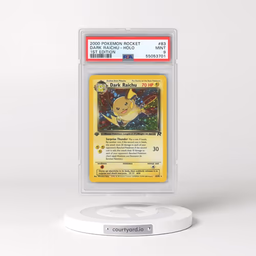2000 Pokémon Rocket #83 Dark Raichu - 1st Edition Holo (PSA 9 MINT)