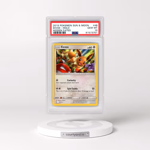 2019 Pokémon Sun & Moon Hidden Fates #48 Eevee - Holo (PSA 10 GEM MINT)