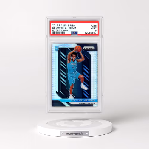 2018 Panini Prizm #288 Devonte' Graham - Hyper Prizm (PSA 9 MINT)