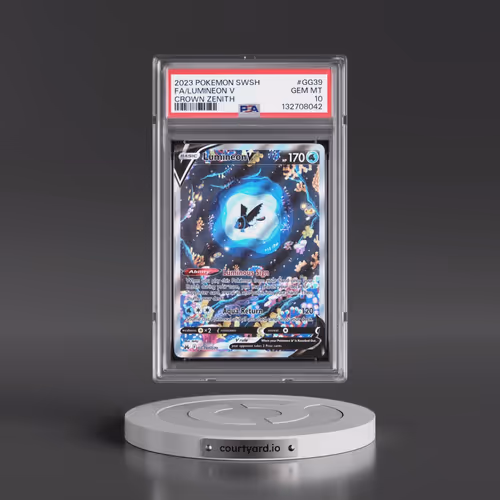 2023 Pokémon Sword and Shield Crown Zenith #GG39 Lumineon V - Holo Full Art (PSA 10 GEM MINT)
