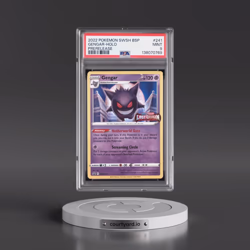 2022 Pokémon Swsh Black Star Promo #241 Gengar - Holo Prerelease (PSA 9 MINT)