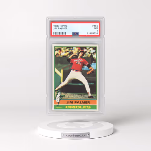 1976 Topps #450 Jim Palmer (PSA 7 NM)