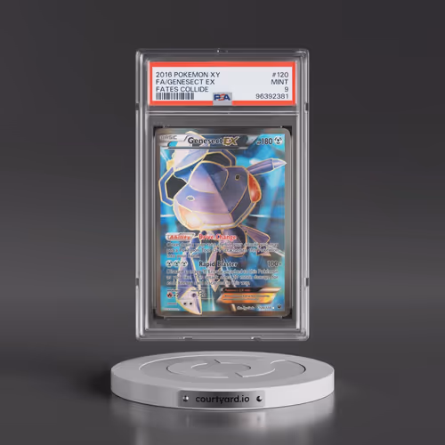 2016 Pokémon XY Fates Collide #120 Genesect EX - Holo Full Art (PSA 9 MINT)