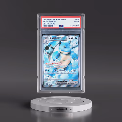 2023 Pokémon Mew EN-151 #184 Blastoise EX - Holo Ultra Rare (PSA 9 MINT)
