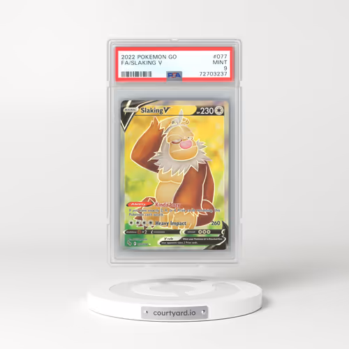 2022 Pokémon Go #77 Slaking V - Full Art Holo (PSA 9 MINT)