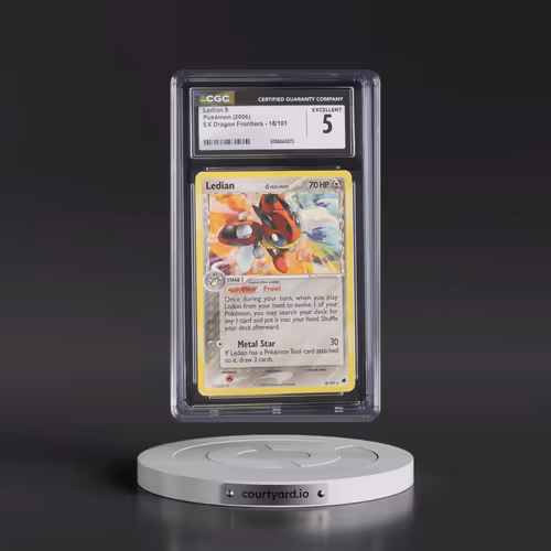 2006 EX Dragon Frontiers #18/101 Ledian δ (CGC 5 EX)