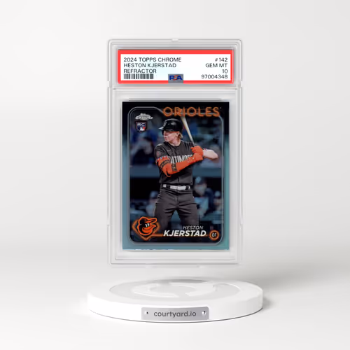 2024 Topps Chrome #142 Heston Kjerstad - Refractor (PSA 10 GEM MINT)