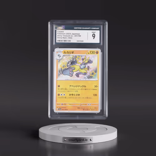 2023 Shiny Treasure ex #281/190 Lucario - Shiny Rare Holo (CGC 9 MINT)