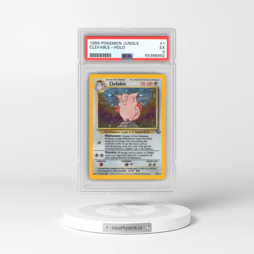 1999 Pokémon Jungle #1 Clefable - Holo (PSA 5 EX)