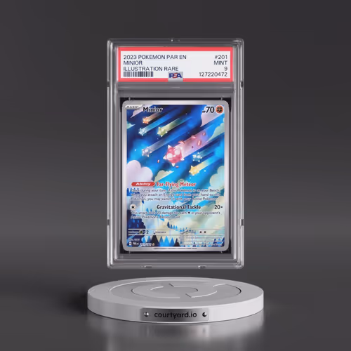 2023 Pokémon Par EN-Paradox Rift #201 Minior - Illustration Rare (PSA 9 MINT)