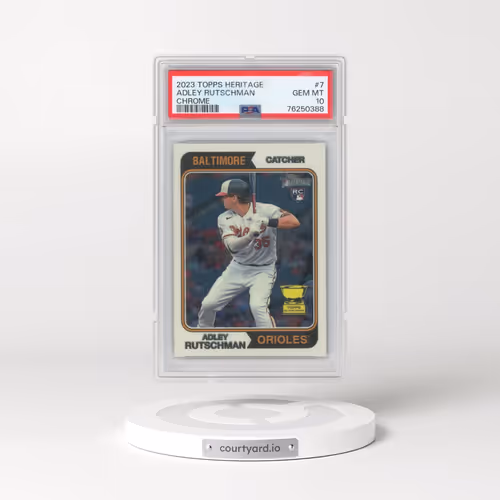 2023 Topps Heritage #7 Adley Rutschman - Chrome (PSA 10 GEM MINT)