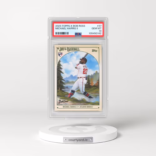 2023 Topps X Bob Ross the Joy of Baseball #37 Michael Harris II (PSA 10 GEM MINT)