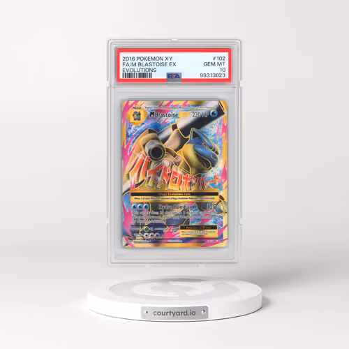 2016 Pokémon XY Evolutions #102 M Blastoise EX - Holo Full Art (PSA 10 GEM MINT)