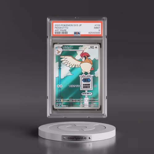 2023 Pokémon SV3-Ruler of the Black Flame #119 Pidgeotto - Art Rare (PSA 9 MINT)
