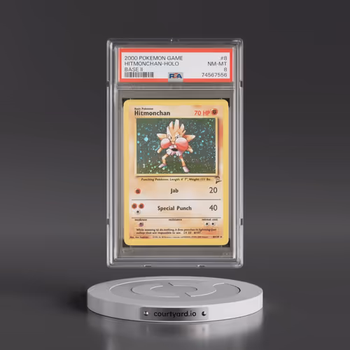 2000 Pokémon Game Base II #8 Hitmonchan - Holo (PSA 8 NM-MT)