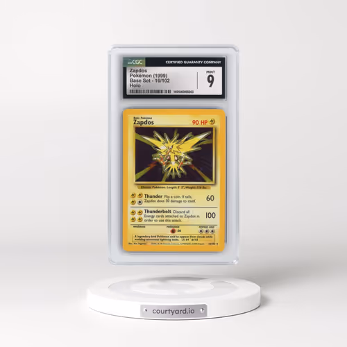 1999 Base Set #16/102 Zapdos - Holo (CGC 9 MINT)