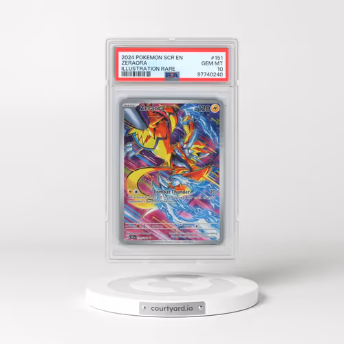 2024 Pokémon Scr EN-Stellar Crown #151 Zeraora - Illustration Rare (PSA 10 GEM MINT)
