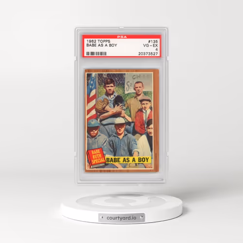 1962 Topps #135 Babe As A Boy (PSA 4 VG-EX)
