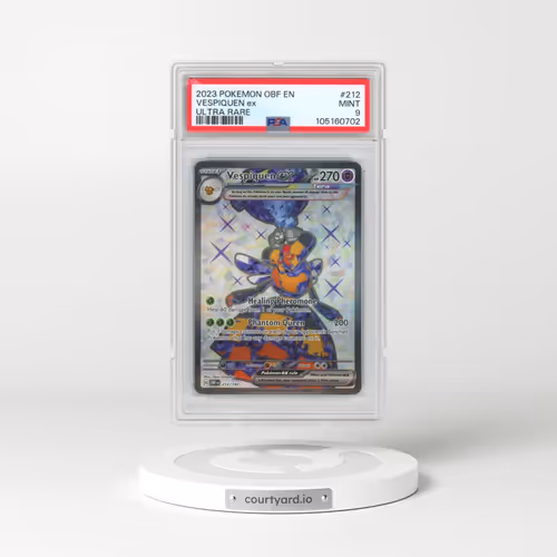 2023 Pokémon Obf EN-Obsidian Flames #212 Vespiquen EX - Holo Ultra Rare (PSA 9 MINT)