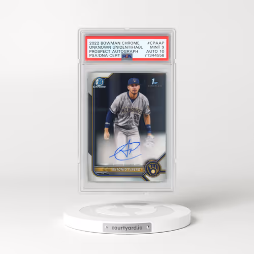 2022 Bowman Chrome Prospect Autographs #CPAAP Antonio Pinero (PSA 9 MINT)