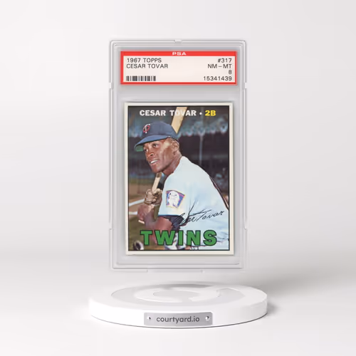 1967 Topps #317 Cesar Tovar (PSA 8 NM-MT)