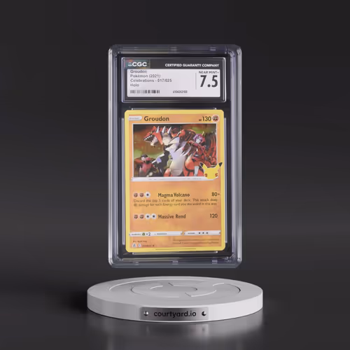 2021 Celebrations #017/025 Groudon - Holo (CGC 7.5 NM+)