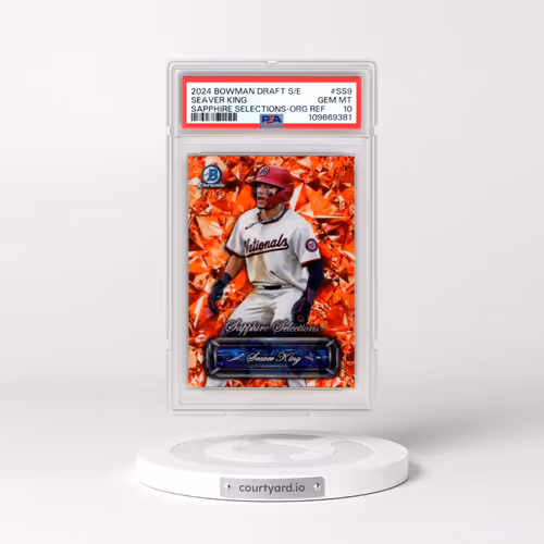 2024 Bowman Draft Sapphire Edition Sapphire Selections #SS9 Seaver King - Orange Refractor (PSA 10 G
