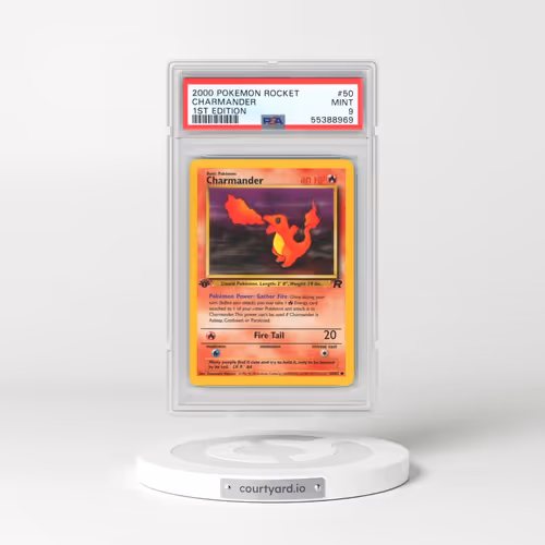 2000 Pokémon Rocket #50 Charmander - 1st Edition (PSA 9 MINT)