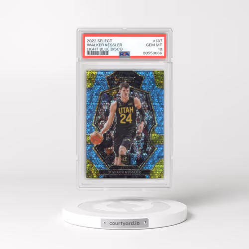 2022 Panini Select #187 Walker Kessler - Light Blue Disco (PSA 10 GEM MINT)