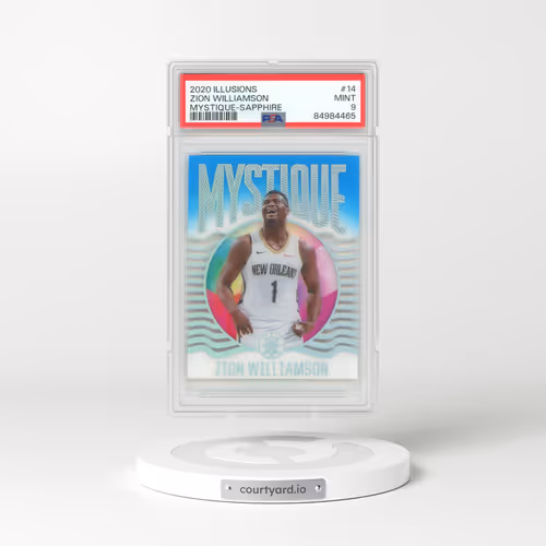 2020 Panini Illusions Mystique #14 Zion Williamson - Sapphire (PSA 9 MINT)