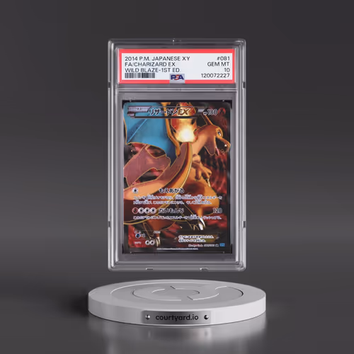 2014 Pokémon XY Wild Blaze #081 Charizard EX - 1st Edition Holo Full Art (PSA 10 GEM MINT)