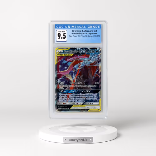 2019 Tag Team GX: Tag All Stars #072/173 Greninja & Zoroark GX - Holo (CGC 10 GEM MINT)