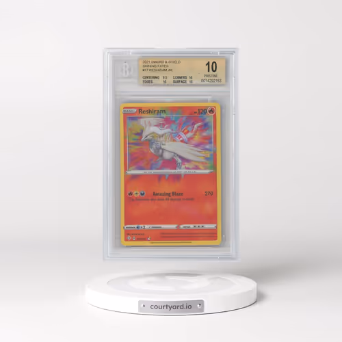 2021 Shining Fates #017 Reshiram - Amazing Rare Holo (BGS 10 PRISTINE)