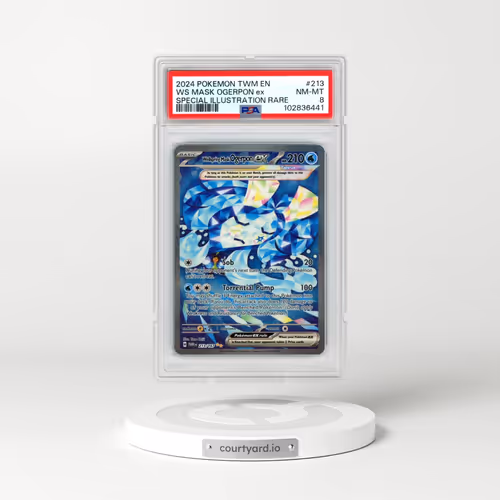 2024 Pokémon Twm EN-Twilight Masquerade #213 Wellspring Mask Ogerpon EX - Holo Special Illustration Rare (PSA 8 NM-MT)