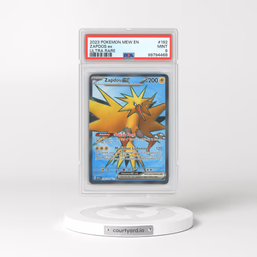 2023 Scarlet & Violet 151 - MEW EN #192 Zapdos ex - Ultra Rare (PSA 9 MINT)