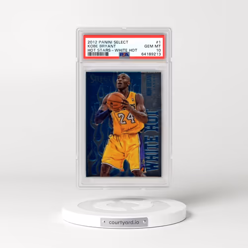 2012 Panini Select Hot Stars #1 Kobe Bryant - White Hot (PSA 10 GEM MINT)
